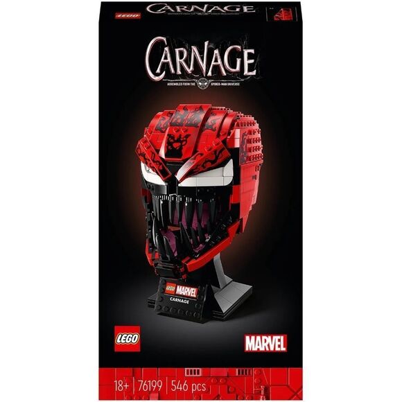 LEGO Marvel Spider-Man Carnage Building Kit Helmet 76199 - Picture 1 of 12